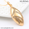 32670 Xuping new arrival top grau chique oval pingente em forma de ouro artificial de jóias por atacado